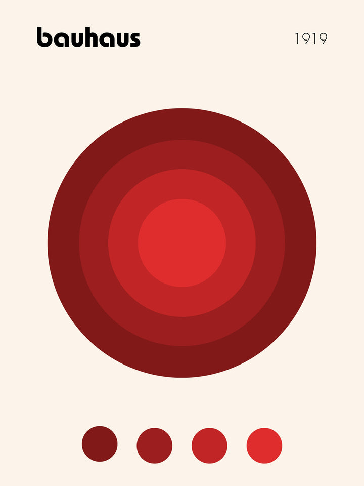 Bauhaus 1919 Red Circle